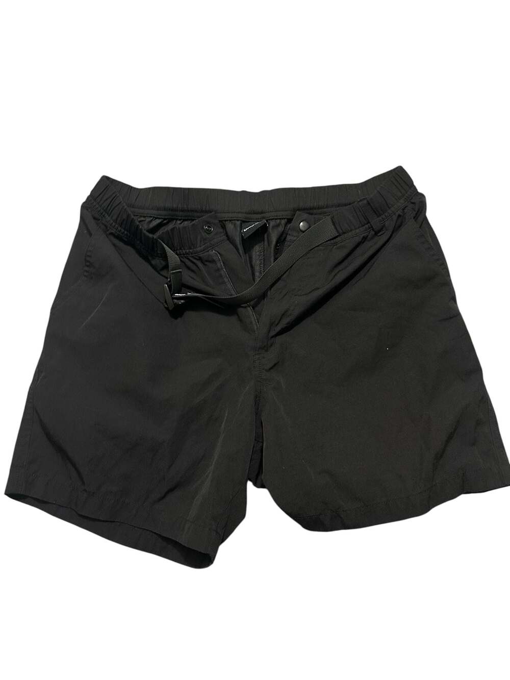 Only NY Black Belted Nylon Outdoor Shorts Size M